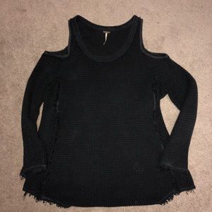 Free People shoulder-less sweater